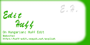 edit huff business card